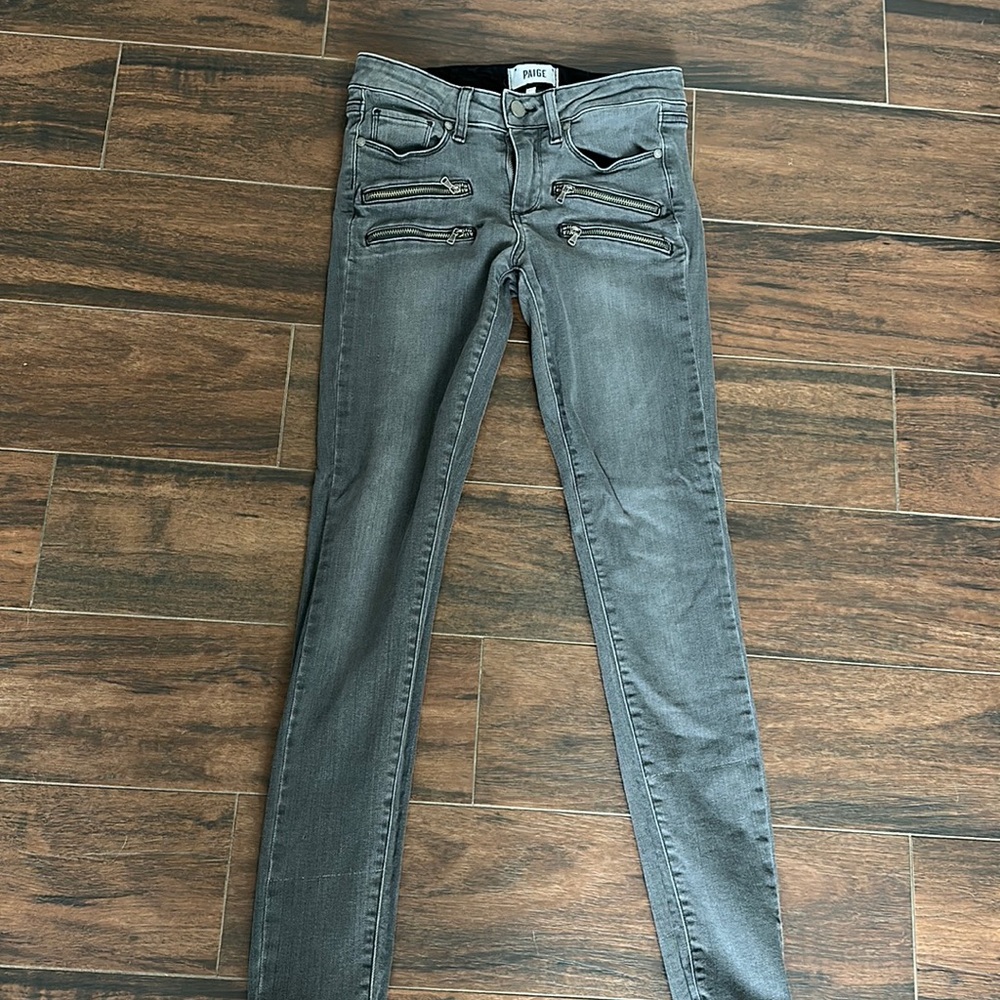PAIGE Gray Women Jeans